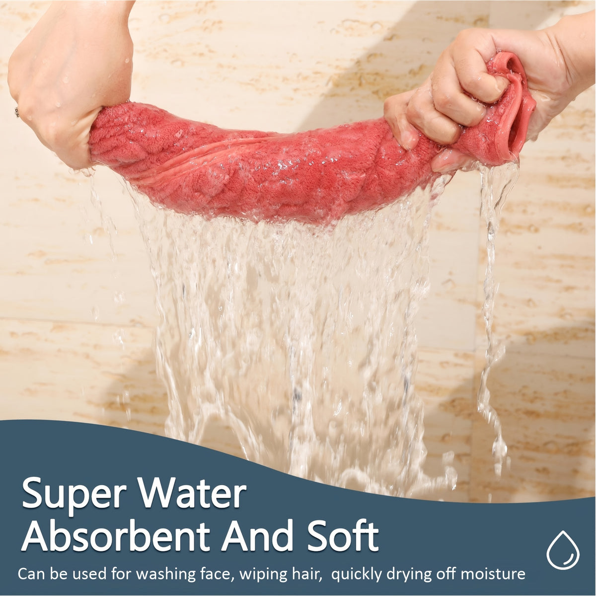 4pcs Hand Towel Set Is Made From Soft, Highly Absorbent Coral Fleece Fabric And Features Quick-drying Technology.ideal for Use At Home, Spas And Hotels, Perfect Gifts for Back to School, Labour Day, Halloween, Thanksgiving, Black Friday, Christmas!