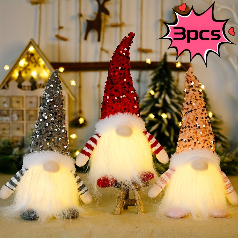 3pcs Home Decor, Collectible Figurines Holiday Decor Suitable For Room, Office, Living Room, Bedroom Decorations, Special Holiday Day Gifts For Man & Women. Perfect For Birthday, Mothers & Fathers Day Party Decorations.(No Battery)