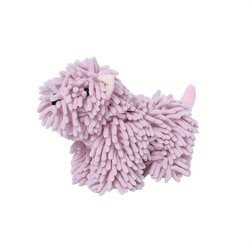 1pc Of Puppy Shaped Hand Towel, Kitchen Hand Towel, Bathroom Hand Towel That Can Be Hung On The Wall, Cute Little Dog Hand Towel, Soft Towel, Absorbent Cloth, Hanging Cloth, Kitchen Supplies, Bathroom Supplies, Cartoon Little Dog Figurine