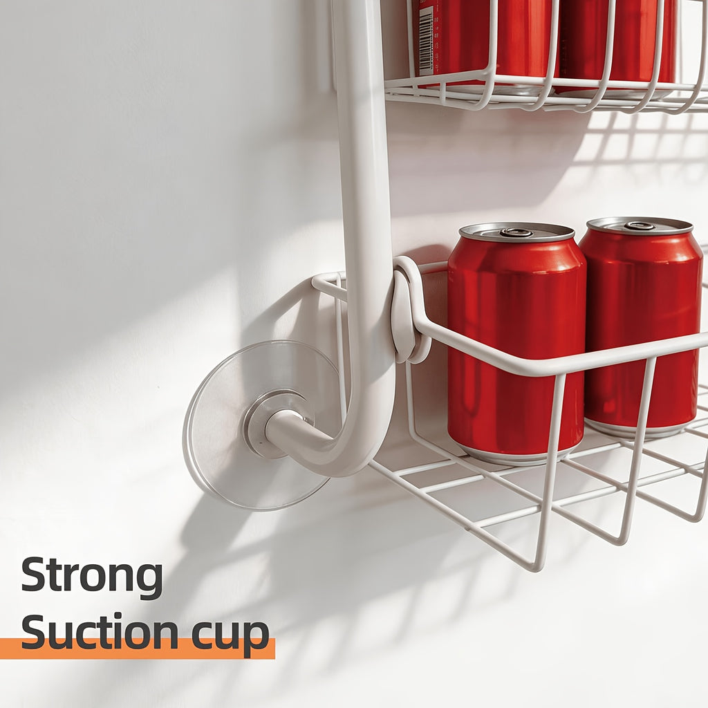8-Tier & 6-Tier, Over The Door Pantry Organizer, Metal Hanging Storage Shelf, Adjustable Baskets, Spice Rack, For Kitchen, Pantry, Laundry, Bathroom, Multifunctional, Black & White, Door-Mounted Organizer, Utility Racks
