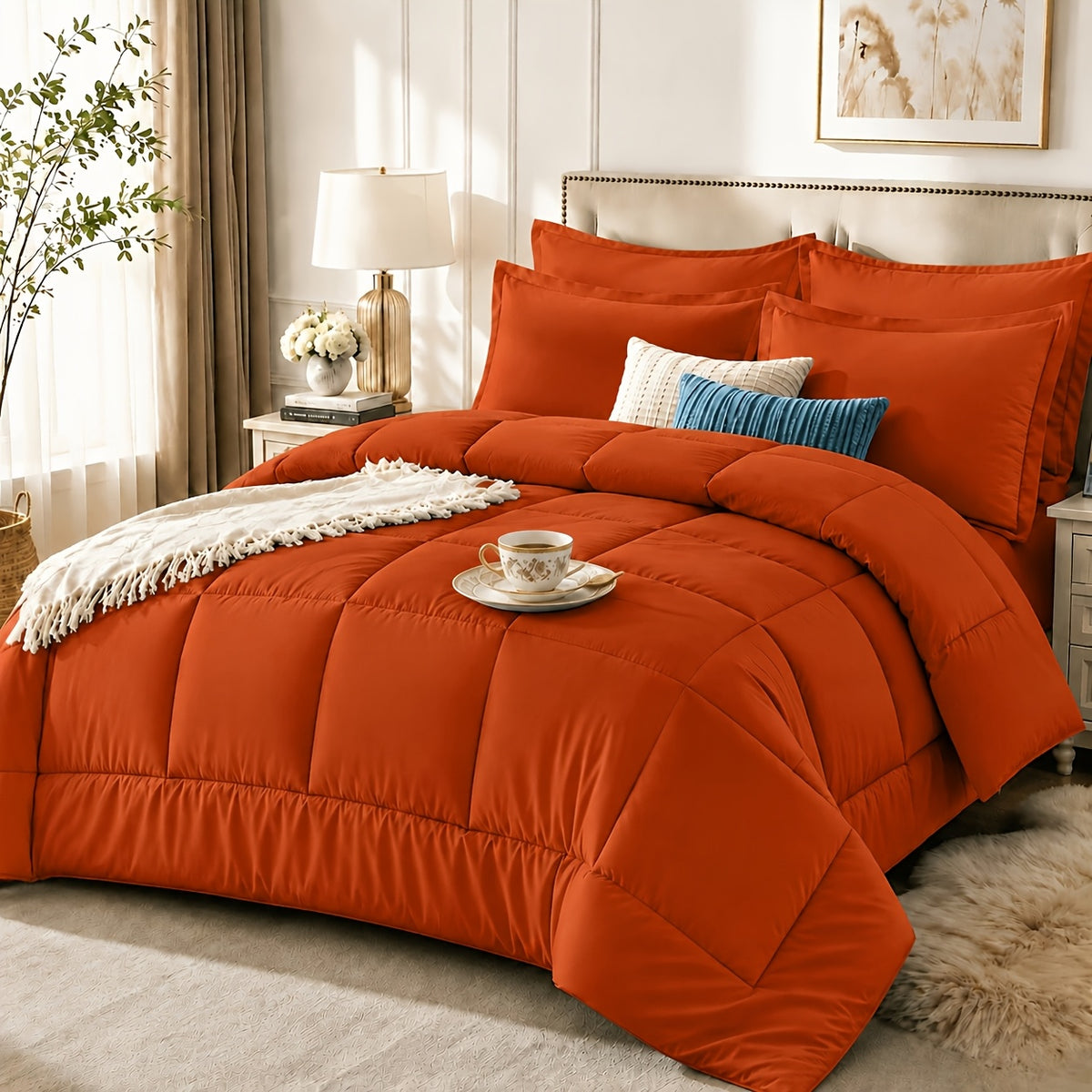 2/3pcs Summer Comforter-Double-Sided Tech Fabric, Large & Extra-Large Bed Bedding Sets, Lightweight Comforter-Soft Breathable For Hot Sleepers&Night Sweats-Elegant Bedroom For Couples & Solo Users, 1Comforter, 1/2Pillowcase, Random Color