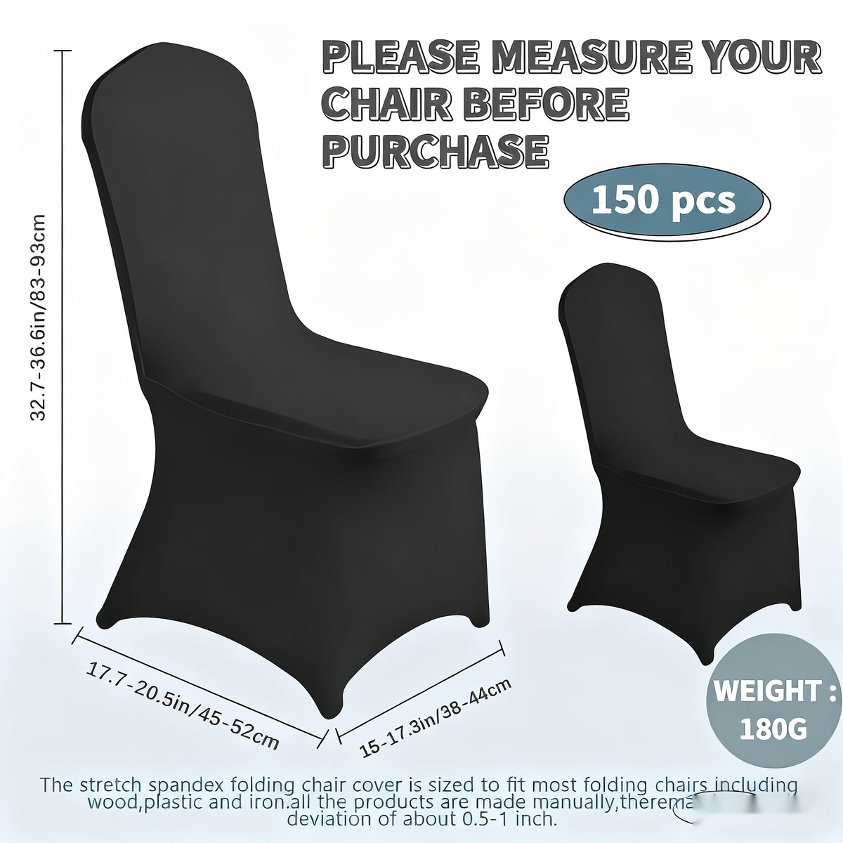 30/50/100/150pcs Elastic Spandex Banquet Chair Covers, Universal Stretch Fit Chair Protectors, Wedding Decorative Chair Covers, Suitable For Weddings, Holidays, Banquets, Parties, Celebrations, Business Meetings, Christmas
