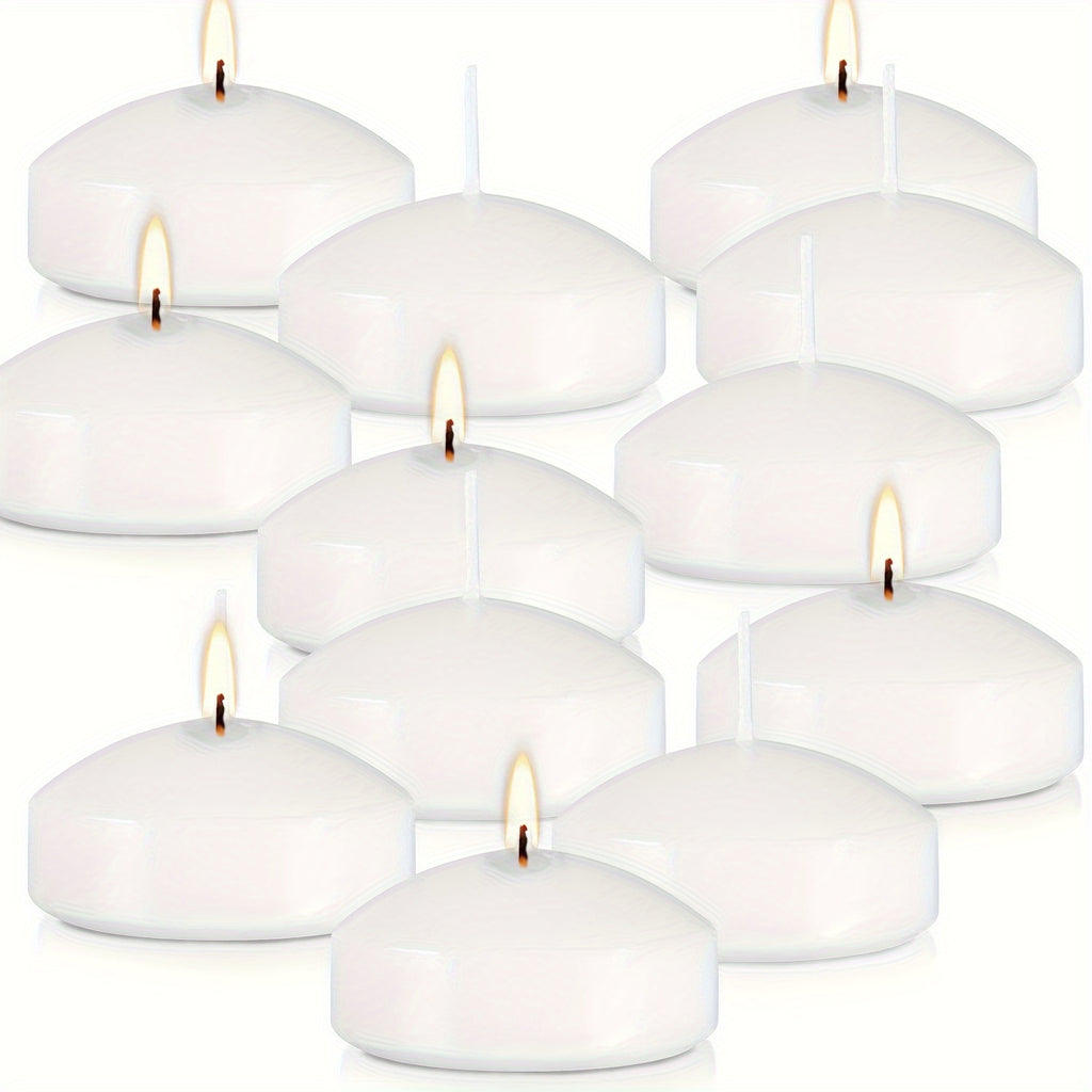 2-Inch 50-Pack Floating Candle (Approx. 1.97inch*0.79inch) Holiday Candles, Perfect for Weddings, Graduation Season, Back-to-School, Halloween, Christmas Decorations