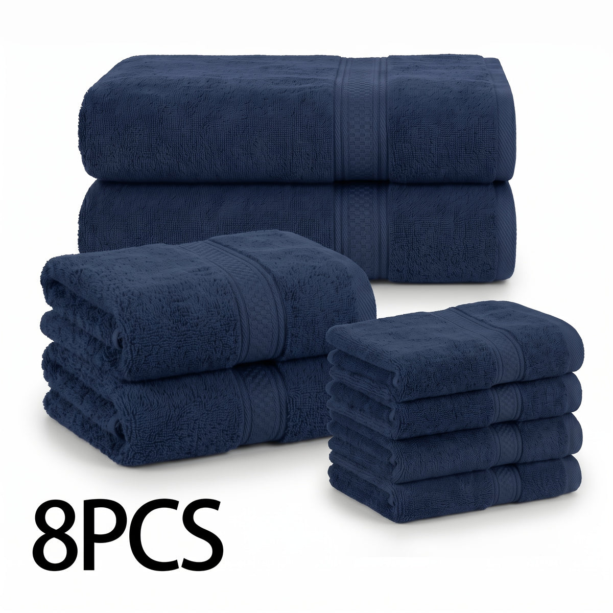 16pcs/8pcs 2 Bath Towels, 2 Hand Towels, 4 Washcloth, Towel Set Luxurious, Soft, Skin Friendly, Good Water Absorption, Quick Drying, Thick Towel, Suitable for Families, Hotels, Travel, Valentine'S Day Gift for Couples, Wash Cloths