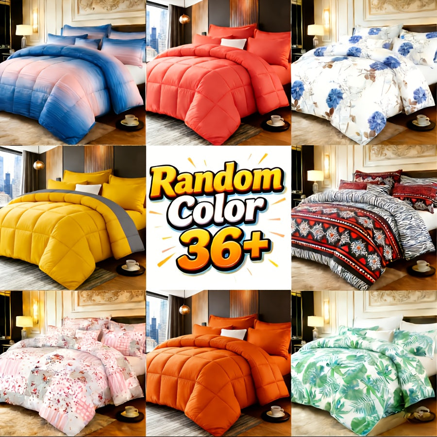 2/3pcs Red And Black bedding with All-Season Comforter, Available in Standard Double/King Double/Super King Sizes. Includes 1 Comforter And 1/2 Pillowcases, Suitable for Kids' Rooms, School Dormitories, Apartments