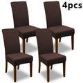 Stretch Dining Chair Slipcovers, Washable High-Elastic Chair Covers in 4 or 6 Piece Sets and Nine Colors for Kitchen, Wedding and Dining Room Decor