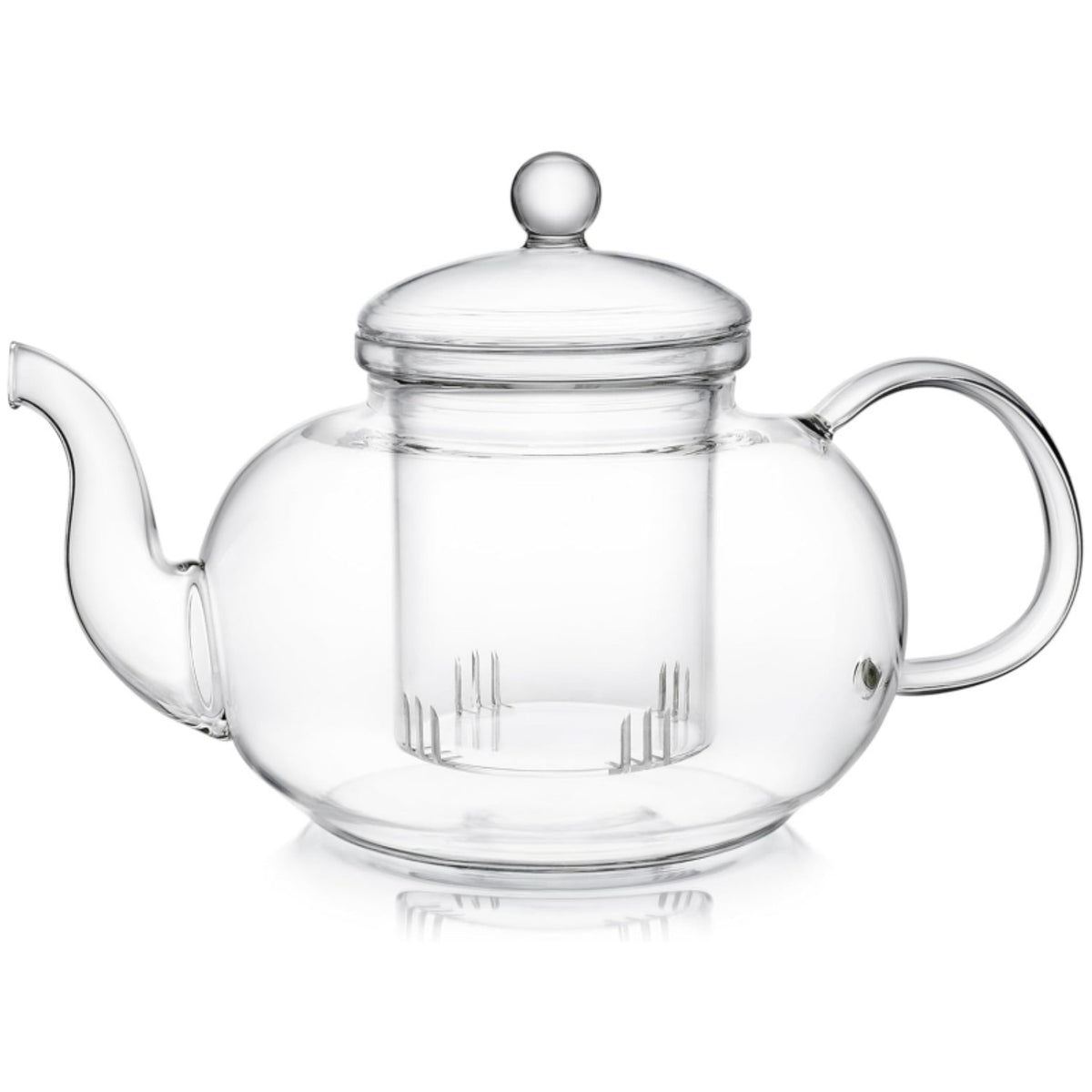1000Ml Glass Teapot with Infuser And 4 Cups, 33.8 Oz (1000 Ml) Glass Teapot with Detachable Infuser for Flowering And Loose Leaf Tea, Microwave And Stovetop Tea Set Gift Box