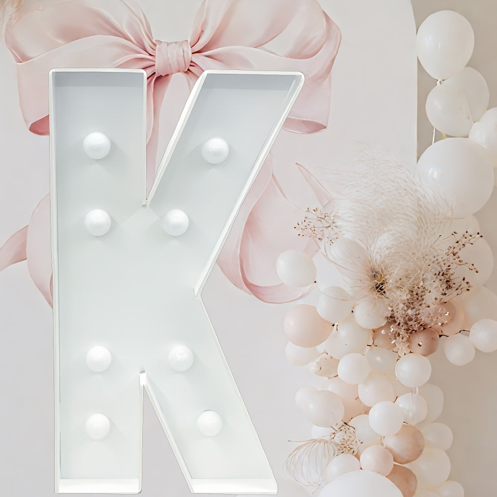 Warm White Lighted Letter Boards, 3FT GBC/MARRY ME//LOVE/HBD for Birthdays, Anniversaries & More Wall Pediments KT Board Marquee Letters Light