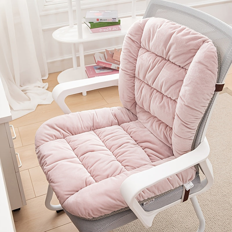 1pc, Thick And Comfortable Cushion, Office Chair Cushion, Lumbar Support And Backrest Cushion for Prolonged Sitting, Multiple Colors Available. Suitable for Daily Use In Offices, Homes, And Living Rooms, A Must-have for Home Decoration