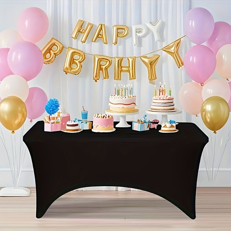 2/4/8/12 Pack Table Cloths 6FT Tablecloths Spandex Fitted Suitable For Rectangular Tables, Wrinkle Resistant Elastic Tablecloth, Ultimate Desktop Protective Cover, Suit For Parties, Trade Exhibitions, Mothers Day, Weddings Decor Kitchen