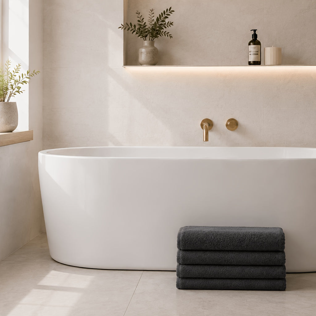 4pcs Extra-Large Bath Towels 31 X 62 Inches - Quick-Dry, Super Absorbent And Skin-Friendly, Plush Yet Lightweight, 285 GSM - Perfect for Bathroom