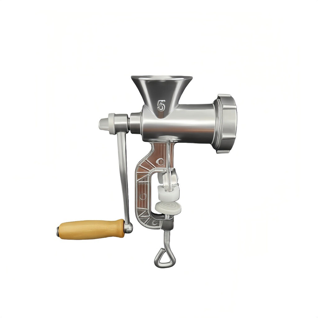 2026 Upgraded Manual Meat Grinder with Table Clamp- Heavy-Duty Stainless Steel Hand-Cranked Food Processor, No Electricity Required, for Grinding Meat, Vegetables, and Spices