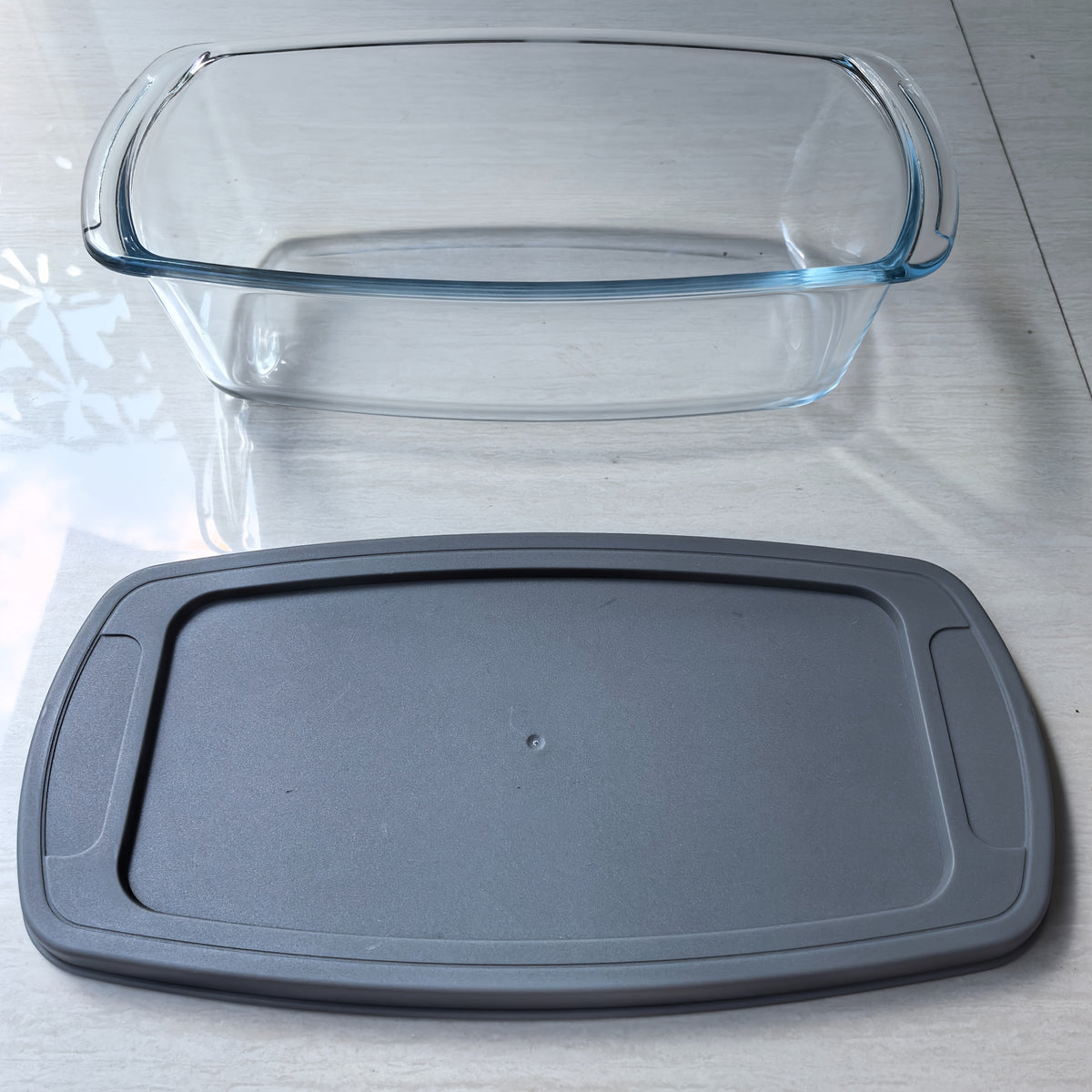 1/2pcs Large-Capacity Glass Baking Dish with Lid, 60.87oz/ 1.9 Qt, with Handles, Stackable, Microwave & Oven Safe, Specialized for Baking Bread & Cakes, Airtight Storage Container, Rectangular Toast Pan, Food Storage Container