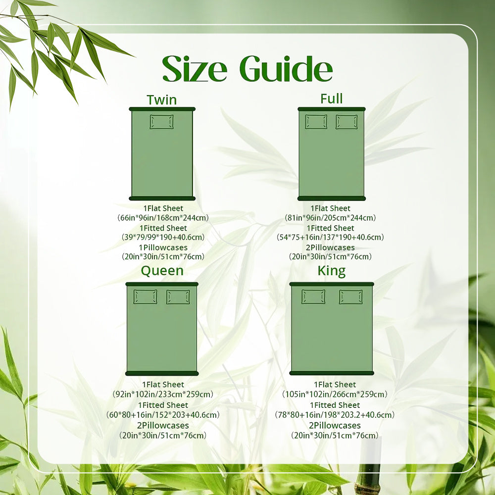 [Breathable Bamboo Sheets] 3/4pcs Breathable Bamboo Bed Sheets Fitted Sheet And Pillowcases Set Child Sheet And Pillowcase Sets, Queen Bamboo Twin Sheet Set, Cooling Queen Sheets Set