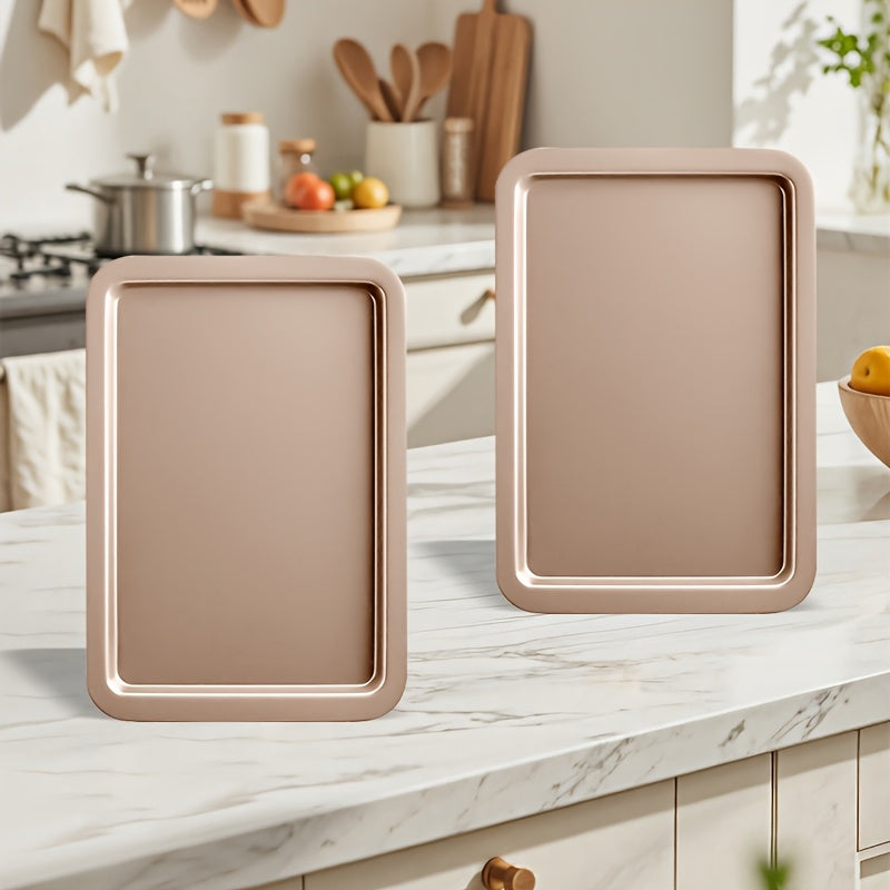 2/6/7/8/12/16/18pcs Nonstick Baking Pans Set Kitchen Baking Sheets Oven Bakeware Sets Round/Square Cake Pan Muffin Pan, Loaf Pan, Roast Pan, Cookie Sheet Baking Supplies Grey Measuring Spoon Scraper Rack Whisks Bread Bag Muffin Cups Spatulas
