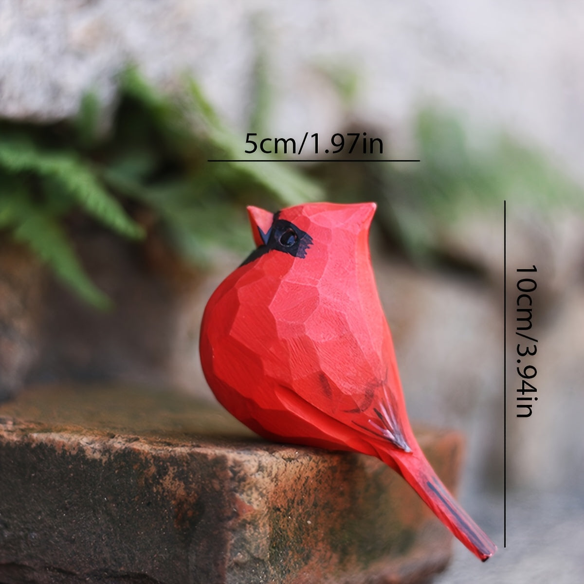 2pcs Cardinal Statues Handmade Wood Carving Painted Bird Statues, Various Bird Home Decorations, Best Gifts for Bird Lovers, Suitable for Birthdays, Christmas Gifts for Family And Friends