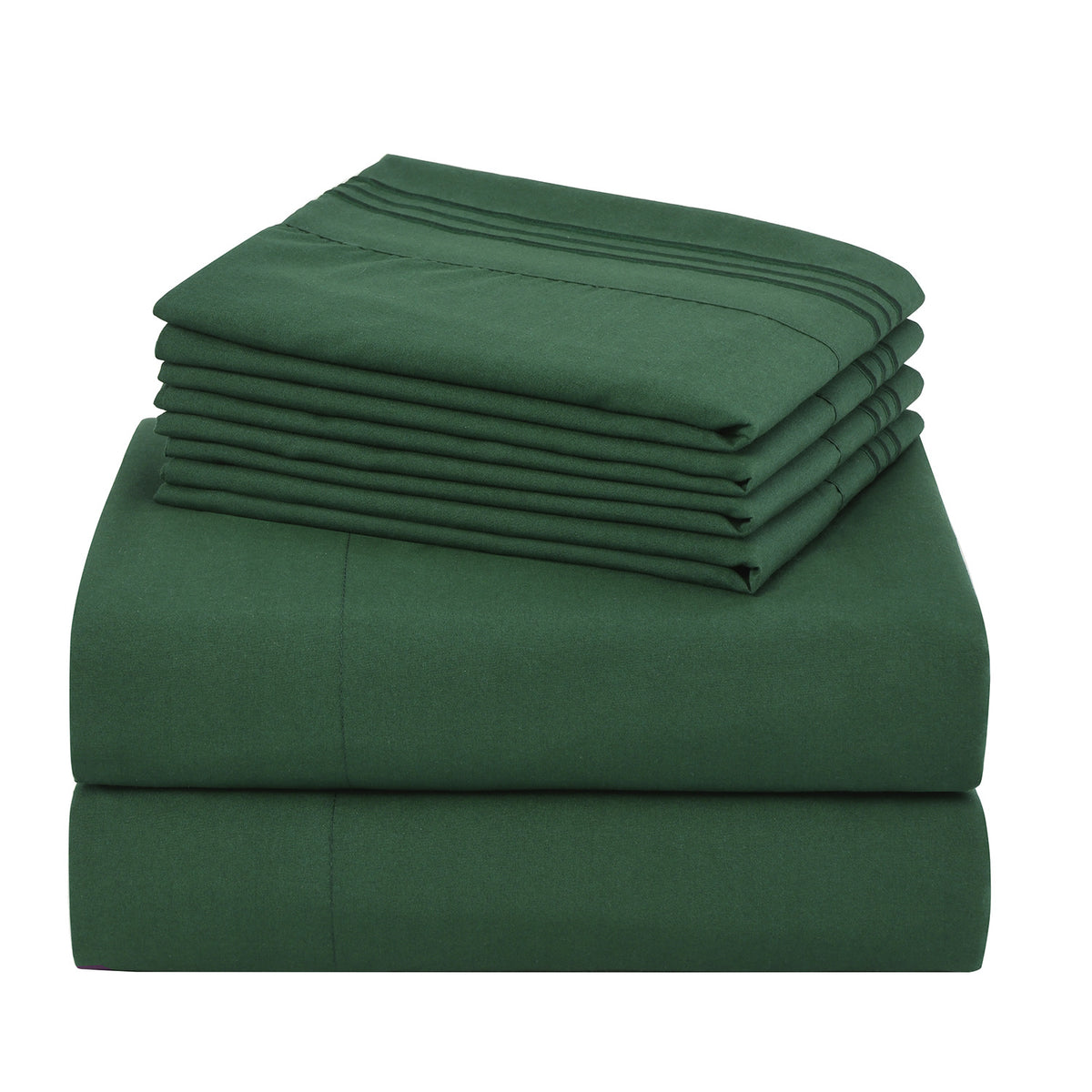 100 GSM Microfiber Sheet Set with Pillowcases, Soft Breathable Solid Color Bedding, Machine Washable Twin Full Queen King Bedroom Essentials