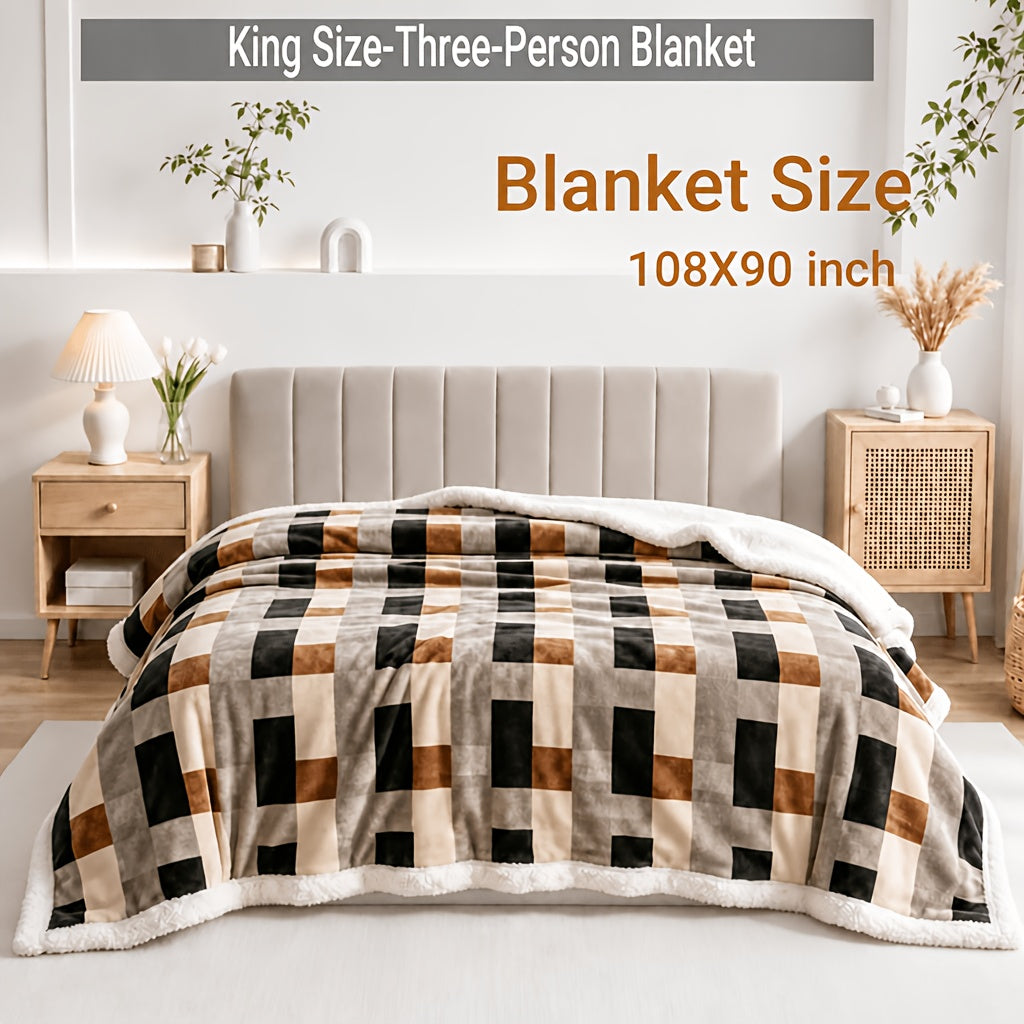 Heavyweight Bed Blanket, High Quality Luxury Fall Blankets, Machine Washable King Size Blanket, Gravity Blanket For Sofa Cover, Blanket For Sofa, Dormitory And Bedroom Cozy Bedding, Fall Room And Bedroom Decor, Halloween Gifts