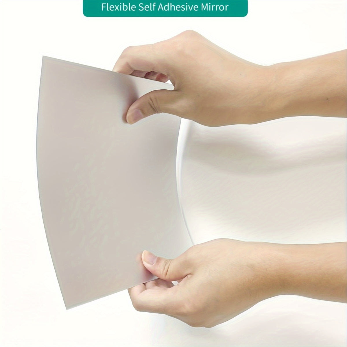 Self Adhesive Mirror Tiles, Frameless Acrylic Stick-On Squares in 4 or 8 Piece Sets for Bedroom, Living Room and DIY Wall Decor
