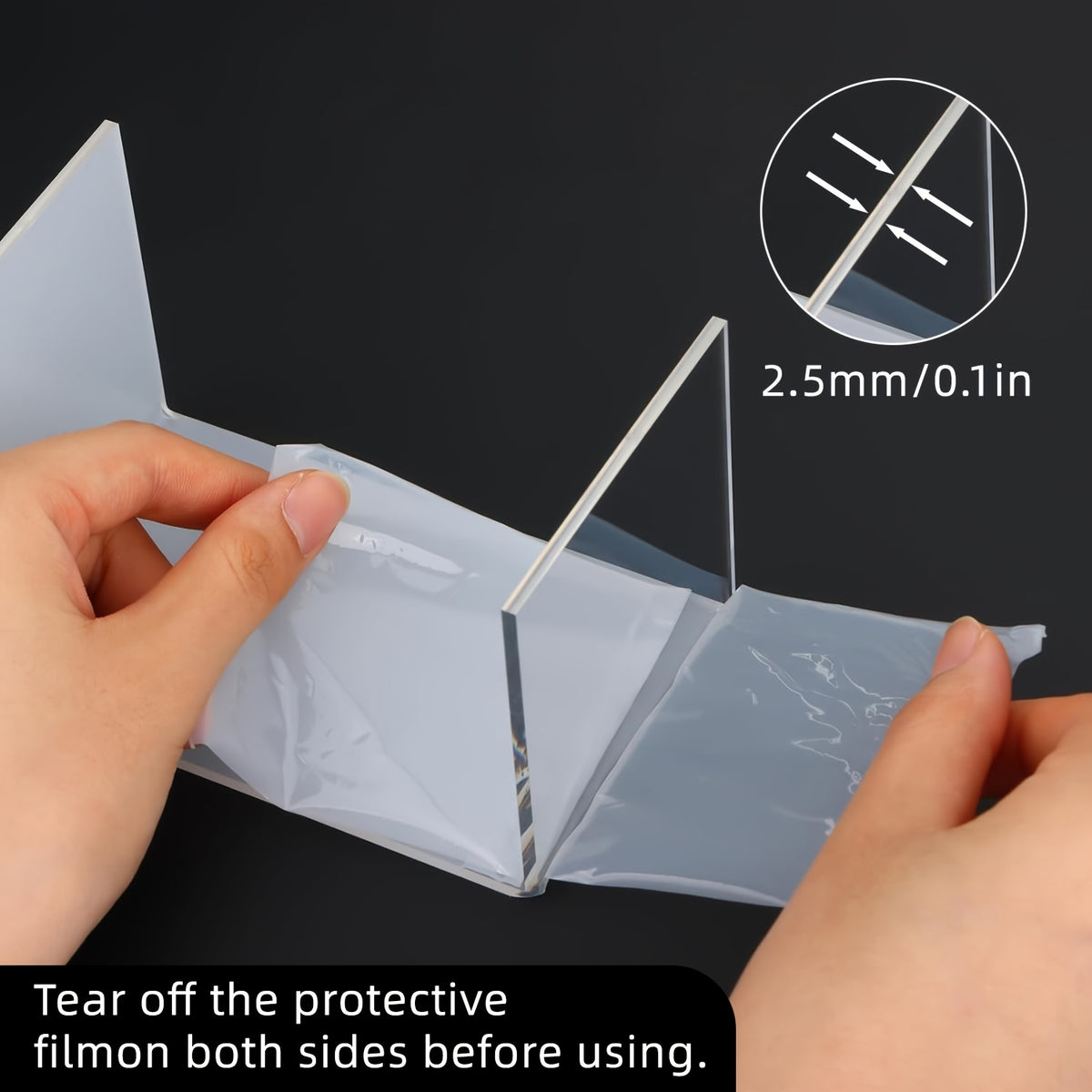 TOMNK Acrylic Risers for Display, Different Sizes Available, Clear Acrylic Riser Display Stands, Acrylic Display Risers for Show Funko Pop Figures, Cupcake, Jewelry, Perfume And More, for Halloween And Christmas