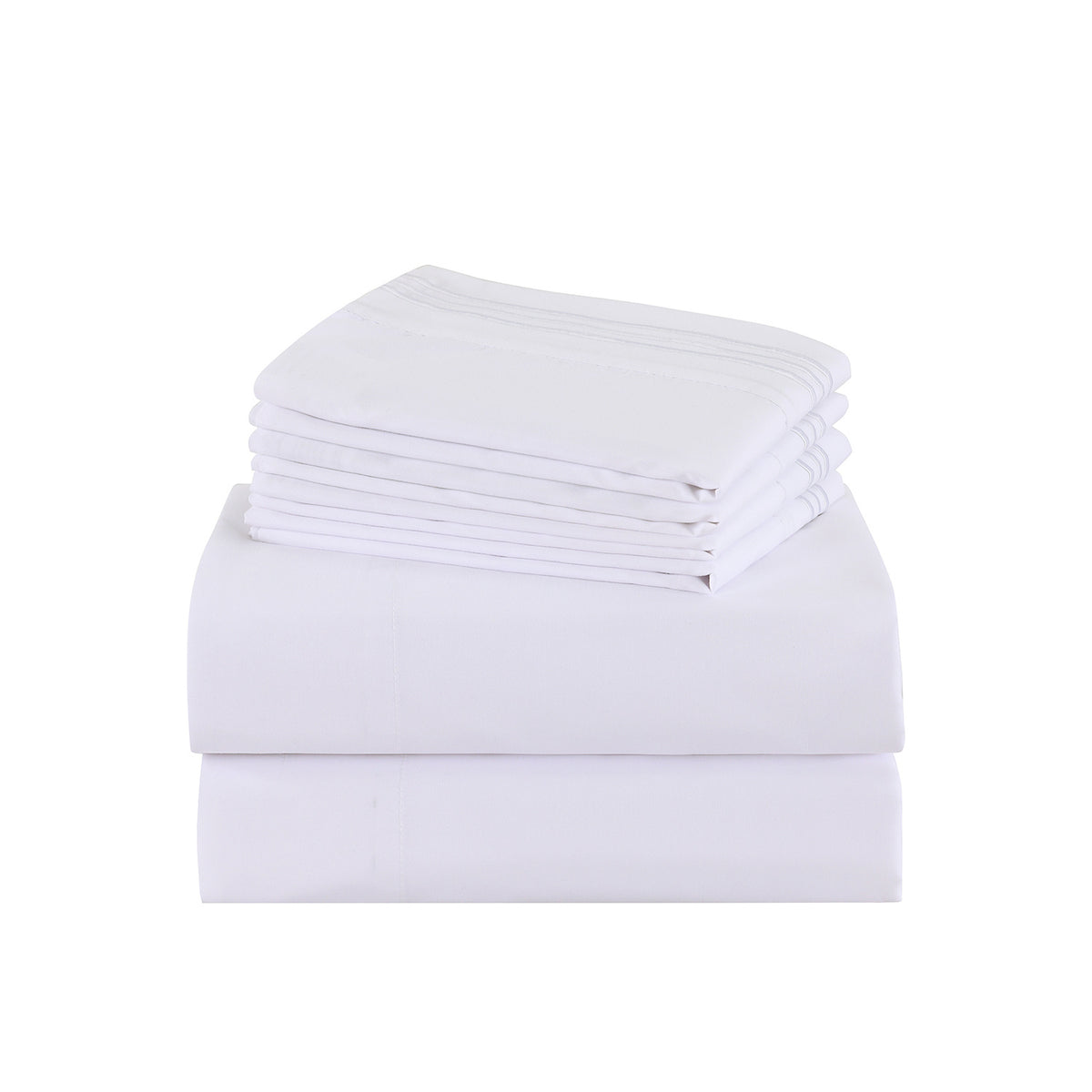 100 GSM Microfiber Sheet Set with Pillowcases, Soft Breathable Solid Color Bedding, Machine Washable Twin Full Queen King Bedroom Essentials