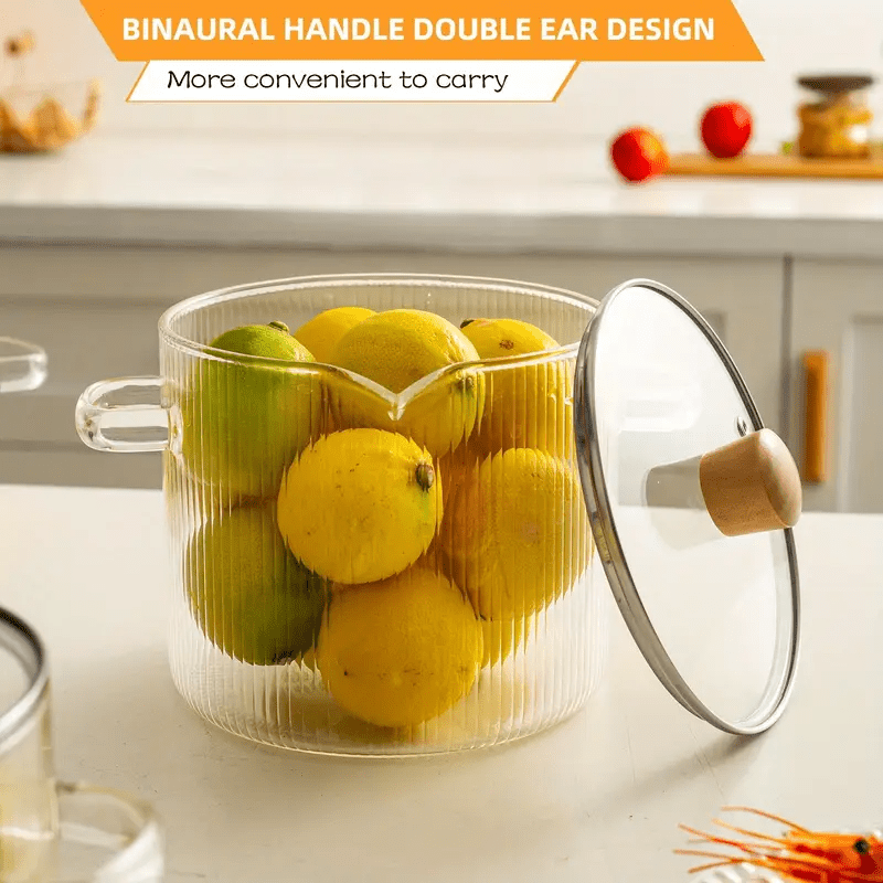 Safe for Stovetop Use, Can Be Cleaned in a Dishwasher, Resistant to Heat, Made of Borosilicate Glass, Ideal for Soups, Milk, Baby Food, Noodles, And More - a Favored Option for Both Home And Hospitality Settings.
