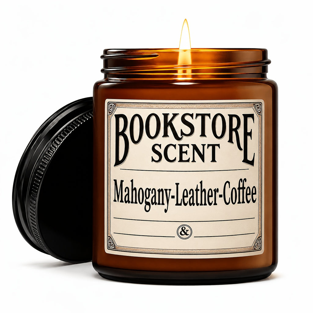 Bookstore Scented Soybean Candle - High-quality Scented Candle With A Nostalgic Bookish Aroma And A Long Burning Time.The Perfect Gift For Book Lovers, Relaxation And Home Decoration. Mother'S Day Gift Teacher'S Gratitude Gift