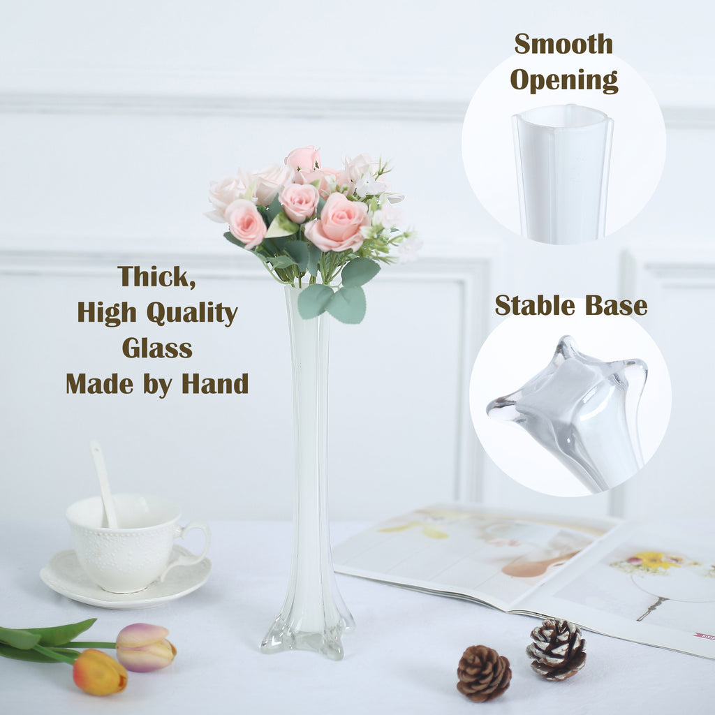 Eiffel Tower Vase, Pack of 12, Flower Vases Centerpiece for Flower, Wedding, Decoration.