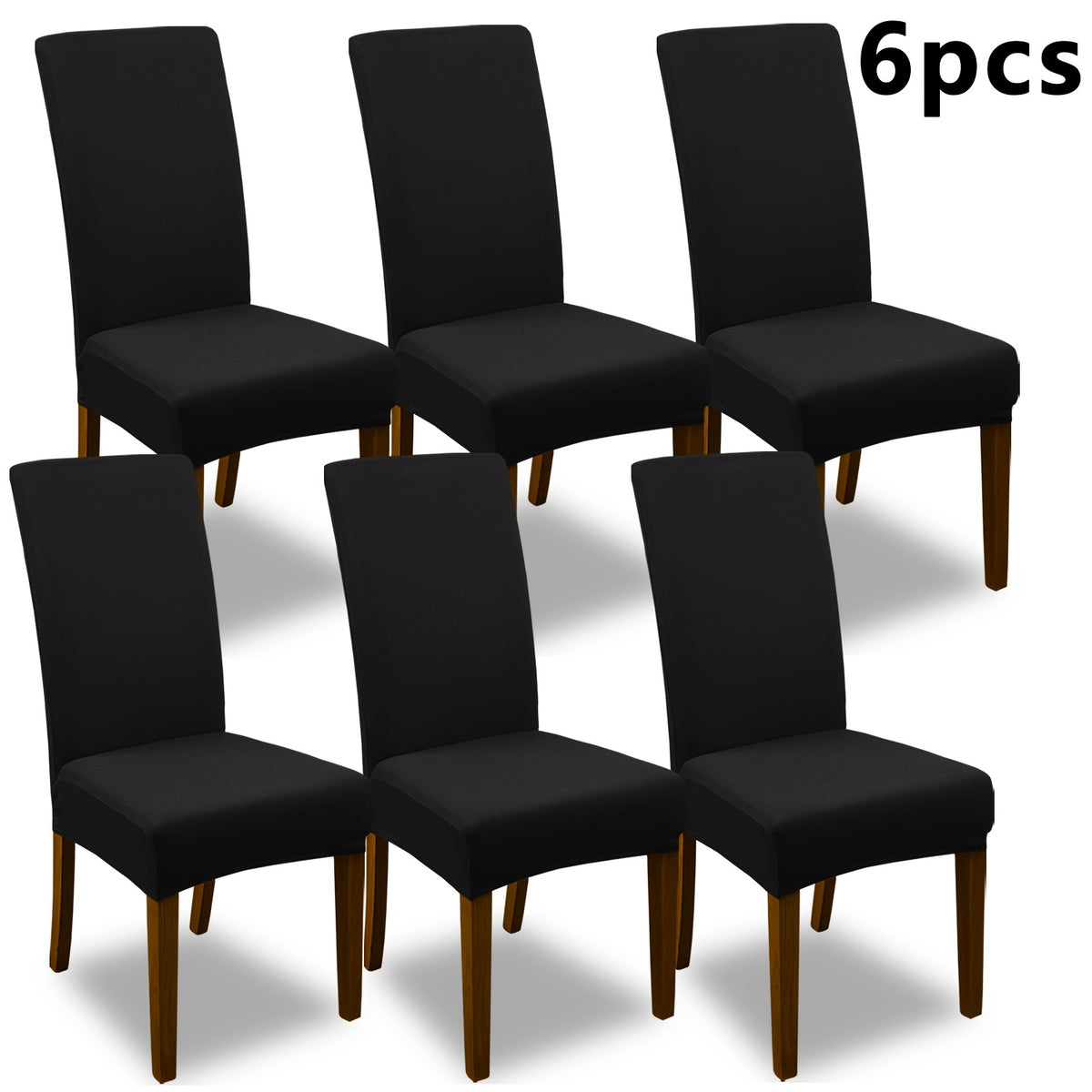 4pcs Set/6pcs Set Milk Elastic Home Kitchen Dining Chair Slipcover, Chair Cover, Furniture Protector For Wedding Office Living Room, Easy To Install, Suitable For Any Dining Chair.Halloween Gift, Halloween Home Decorations