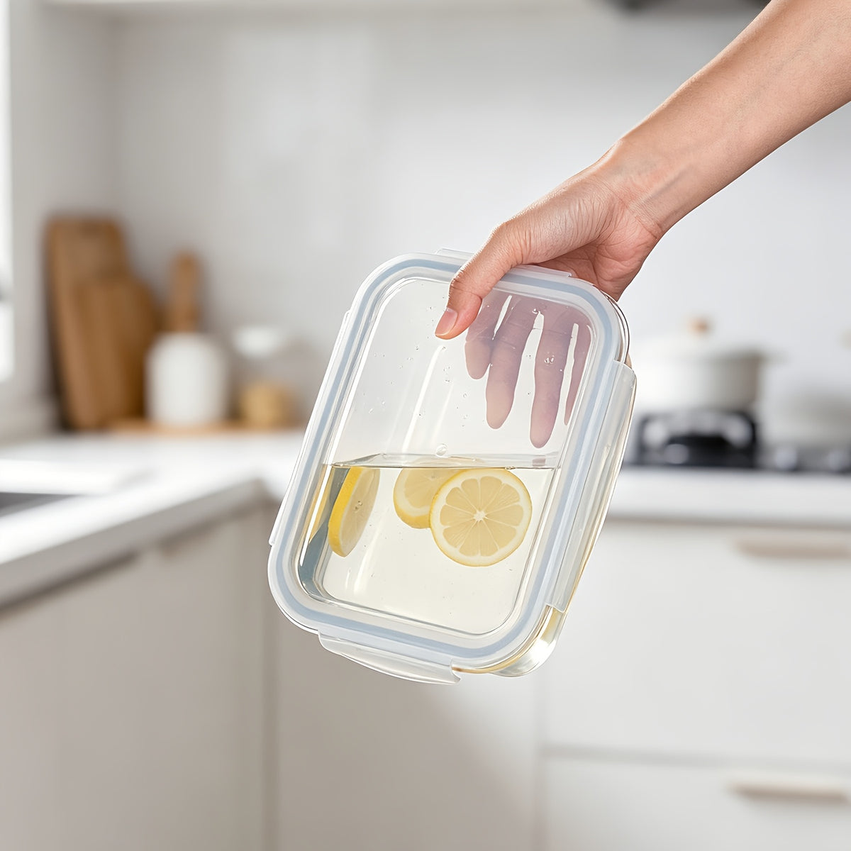 2Pack 1860ml/ 63oz Large Glass Storage Containers With Lids, Baking Container With Snap Airtight Lids For Microwave, Oven, Meal Prep Food Container Set, Leak Proof, For Freezer, Dishwasher
