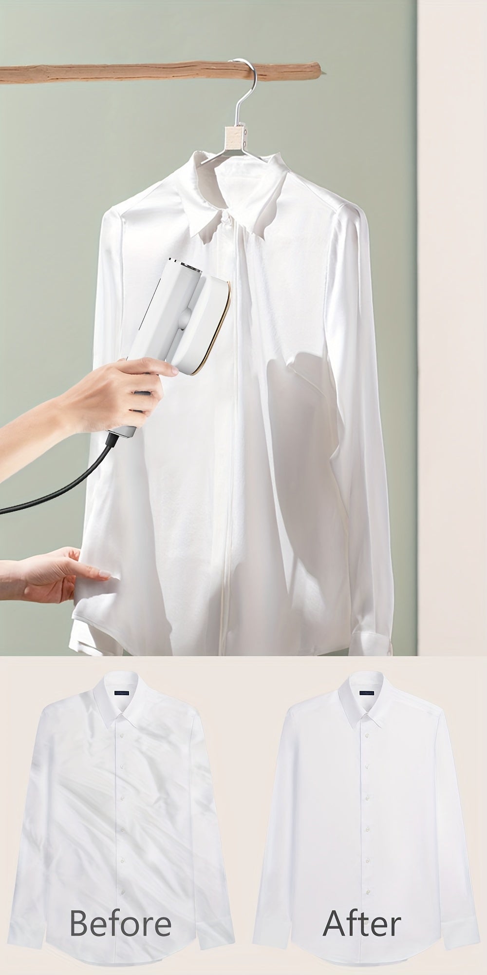1200W Portable Handheld Steam Iron, Fast Heating in 10 Seconds, Horizontal And Vertical Steam Iron, Easy Mini Garment Steam Iron, Suitable for Home, Office And Travel, a Must-Have for Travel Experts
