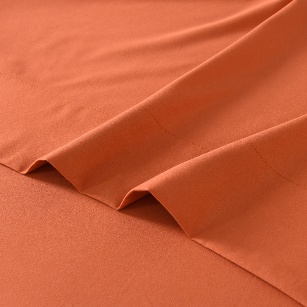 Hotel Grade 6 Piece Breathable Sheets Set 18" Deep Pockets - Easy Fit Twin Full Queen King Bed Sheets & Pillowcases, Microfiber, 100 GSM, All-Season Comfort, Machine Washable, Solid Color Bedding Accessories, Smooth Texture, Microfiber Fabric