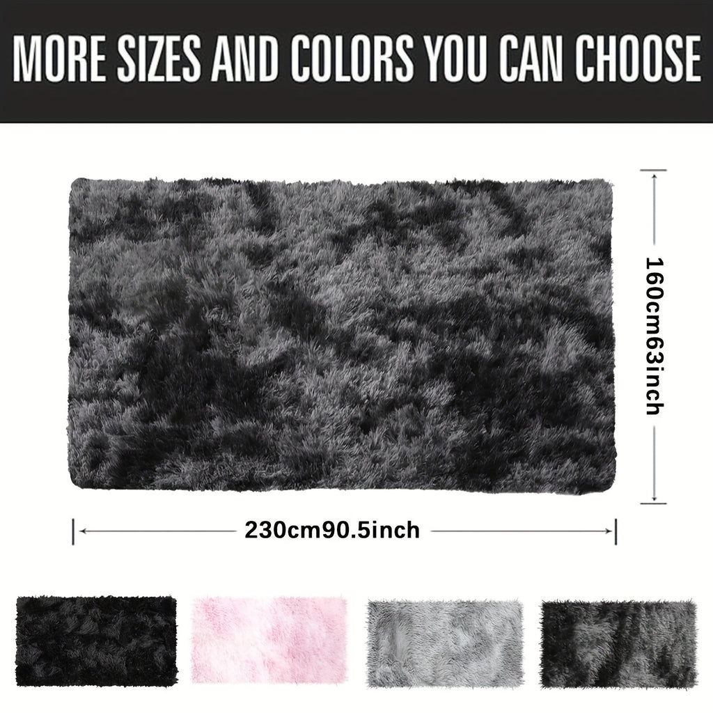 1 Ultra Soft Plush Tie Dye Rug - Thick, Fluffy And Durable Living Room, Bedroom Area Rug - Easy Care, Portable, Perfect For Sofas, Coffee Tables And Home Decor - Christmas, Halloween, Thanksgiving, Black Friday Gift