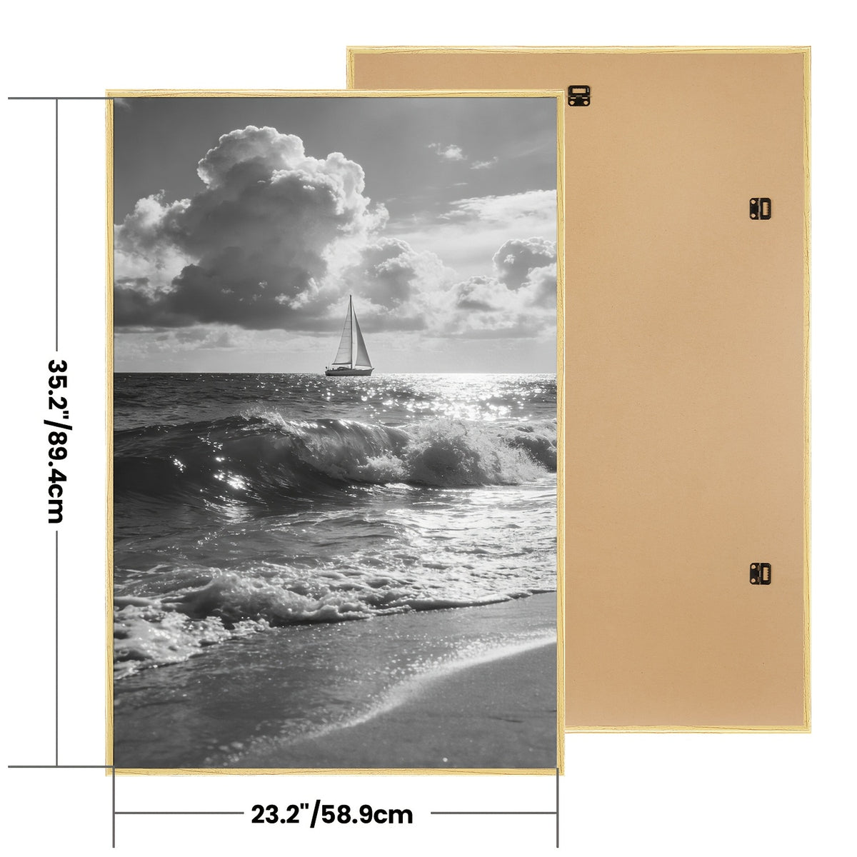 3-Pack 24X36 Black Poster Frames, Scratch-Resistant Picture Frames 24 X 36 for Photo Gallery - Slide-In Strips, Horizontal Or Vertical Wall Mounting