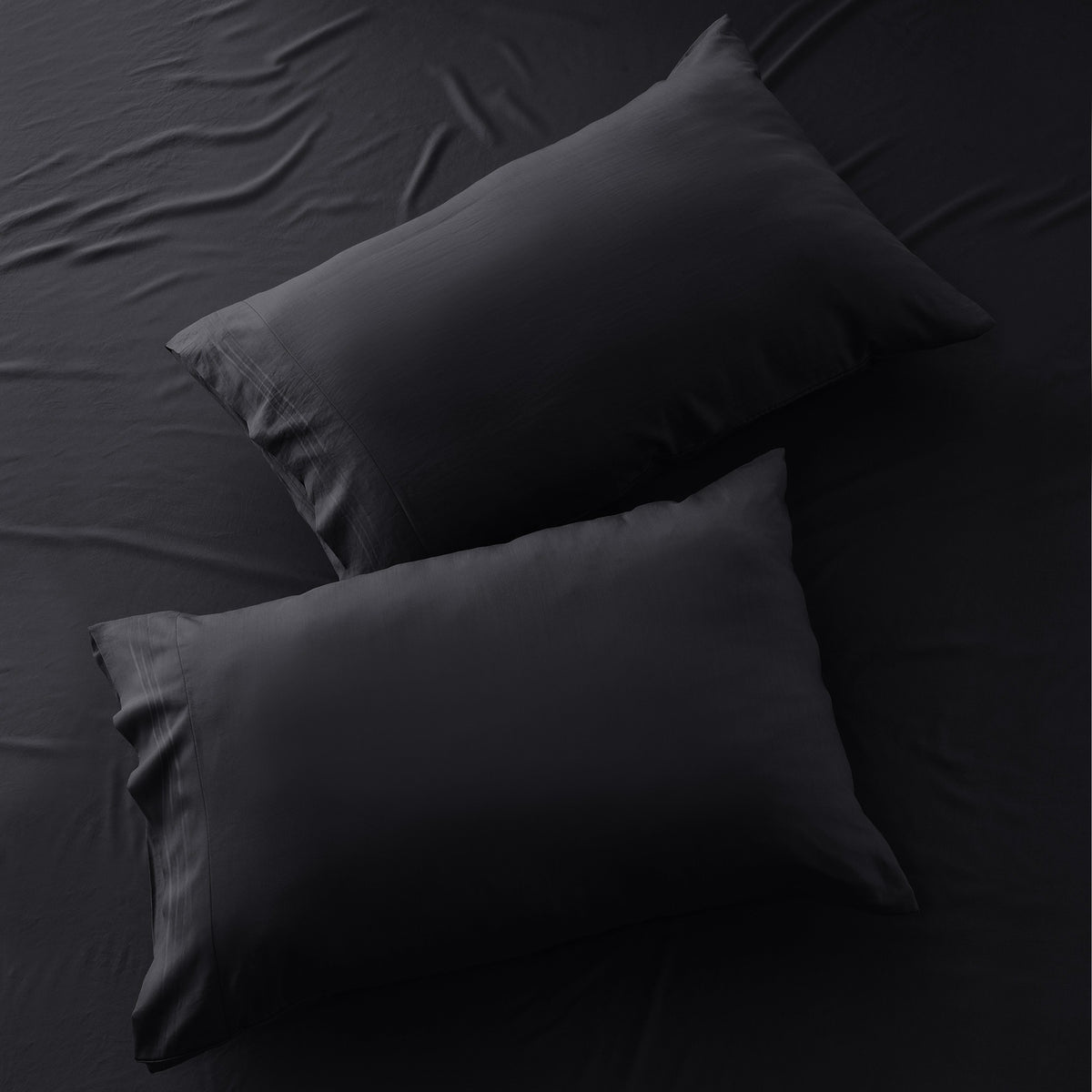 Lux Decor 4 Pieces Solid Bedsheets - 1800 Series Stylish Comfy Bedding Sheet Set - Hotel Luxury Skin Friendly Cooling Sheets & Embroidered Pillowcases Without Filler - Classic Collection With 16 Inches Deep Pocket Room decor - Shrinkage & Fade Resistant