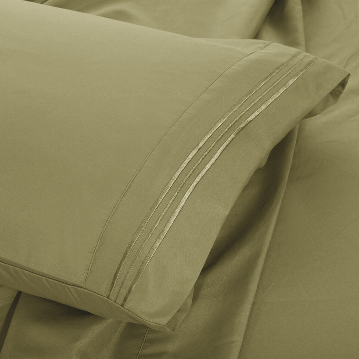 Lux Decor 4 Pieces Solid Bedsheets - 1800 Series Stylish Comfy Bedding Sheet Set - Hotel Luxury Skin Friendly Cooling Sheets & Embroidered Pillowcases Without Filler - Classic Collection With 16 Inches Deep Pocket Room decor - Shrinkage & Fade Resistant
