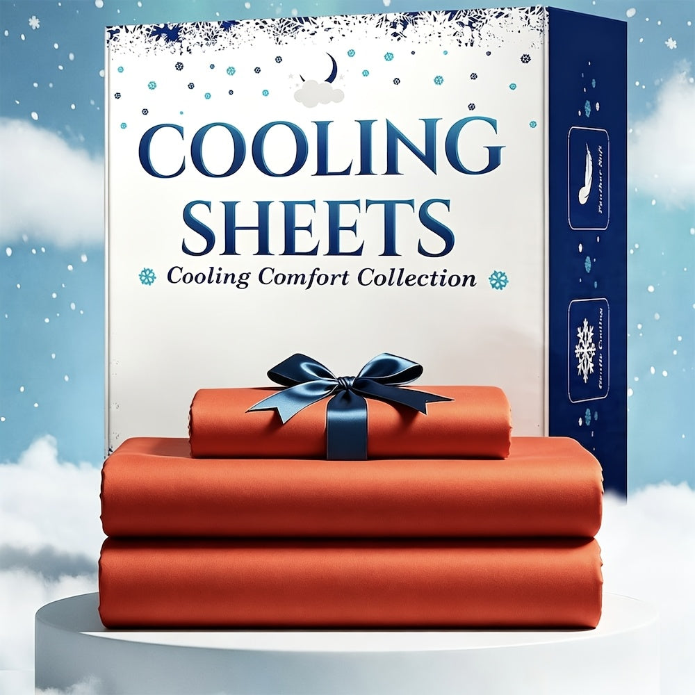 3/4pcs Cooling Bamboo Bed Sheet Set, Kids 4000 TC Extra Deep Pocket 20 Inch Bed Sheet, Luxury Soft Hotel & Cooling Sheet Set for Hot Sleepers, Wrinkle And Shrink Resistant, Fitted Sheet And Flat Sheet And Pillowcases