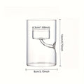 European Style Glass Hurricane Candle Holder, Cylindrical Single, Double or Three Cup Designs for Candlelight Dinner Tables and Decorative Home Displays