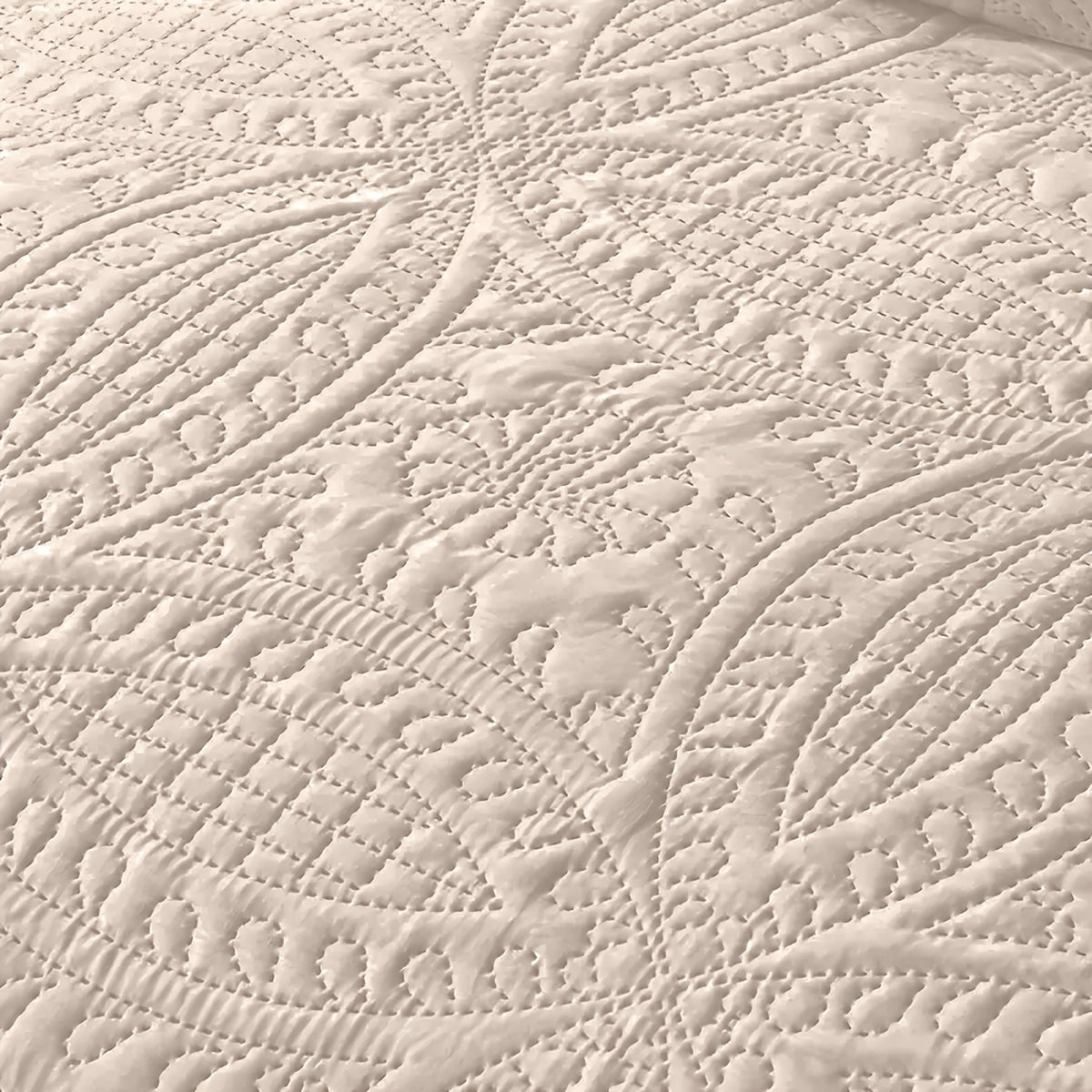 Quilt Set Bedspreads - Soft Bed Winter Quilt Lightweight Microfiber Bedspread- Modern Style Coin Pattern Coverlet for All Season - Keep Warm 3pcs (1 Quilt, 2 Pillow Shams)