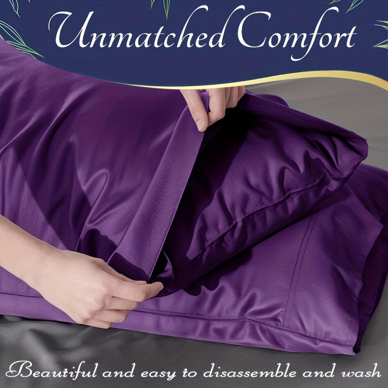Bamboo Viscose Bed Sheet Set, 3 or 4 Piece Soft Cooling Bedding with Deep Pocket Fitted Sheet, Flat Sheet and Pillowcases for All Season Comfort