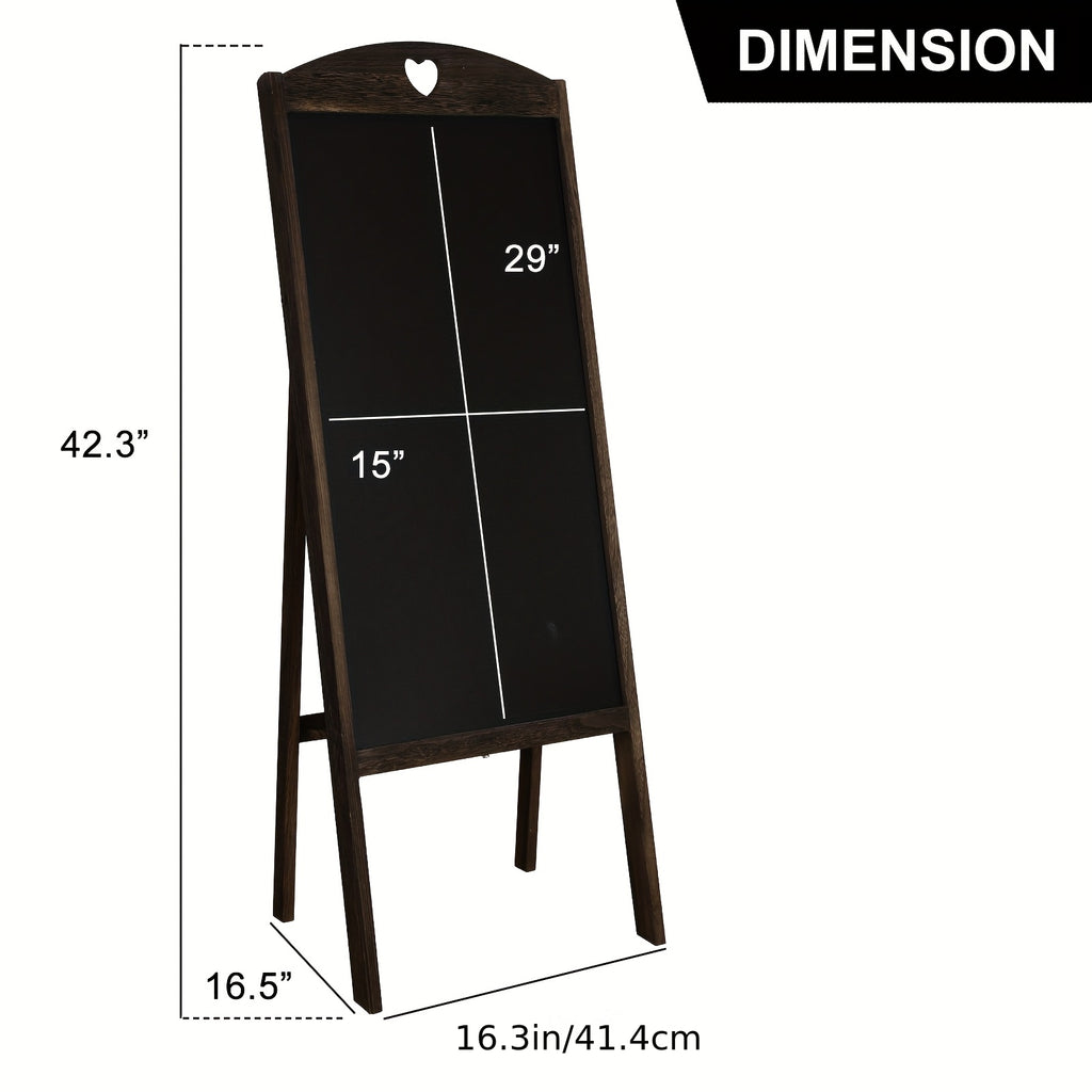 Chalkboard, A-Frame Sidewalk Chalkboard Sign, Rustic Menu Display for Restaurant