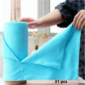 Microfiber Cleaning Cloth Roll, 31 or 51 Reusable Tear-Off Towels for Absorbent Kitchen Spill Cleanup, Dish Cloth Replacement and Household Wiping