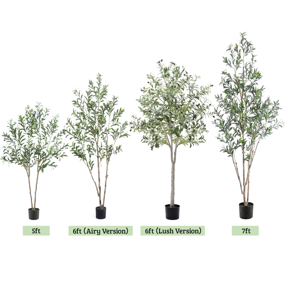 6ft Artificial Olive Tree Thicken Trunk Indoor Tall Faux Plants Fake Tree for Home Living Room Kitchen Decor House Spring Summer Decoration