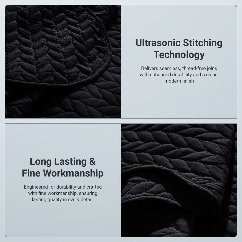 Lightweight Quilted Bedspread – Soft and Breathable Quilt Set, All Season Microfiber Bedding, Modern Style Soft Bedding Set, Twin, Full / Queen, King Sizes, Machine Washable Halloween Christmas