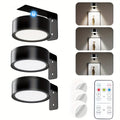 Wireless Picture Lights with Remote, Magnetic Battery-Powered Wall Puck Lamps with Dimming, Timer and 3 White Light Modes for Gallery Art and Frame Displays