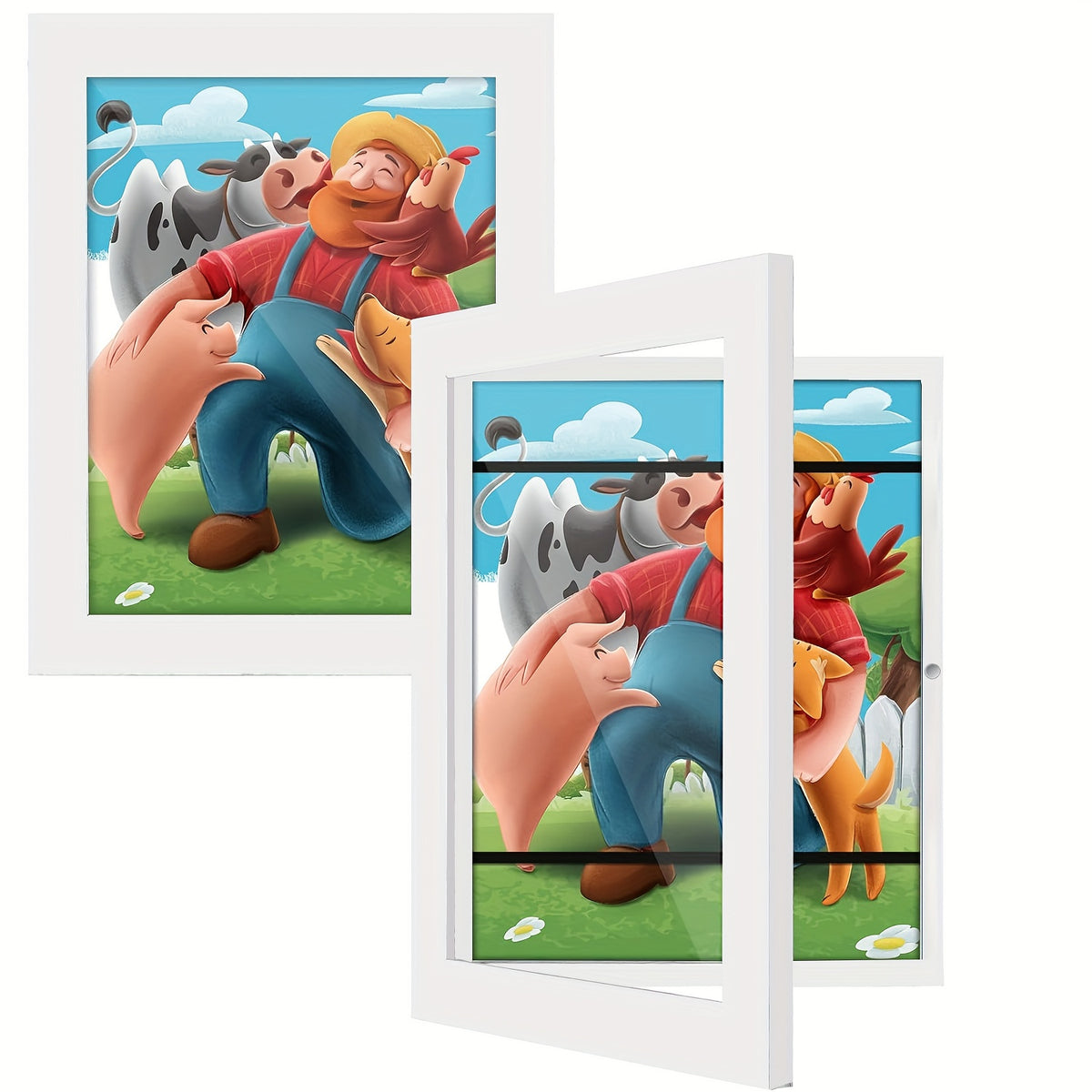1/ 2/ 4/ 8 Pack Kids Artwork Frames Changeable, 8.5x11in Kids Art Frames Front Opening, Children Art Projects Kids Art Frames Picture Frames For Kids Drawing, Crafts, Photos, Holds 130pcs, Kids Christmas Gifts, Stocking Stuffers