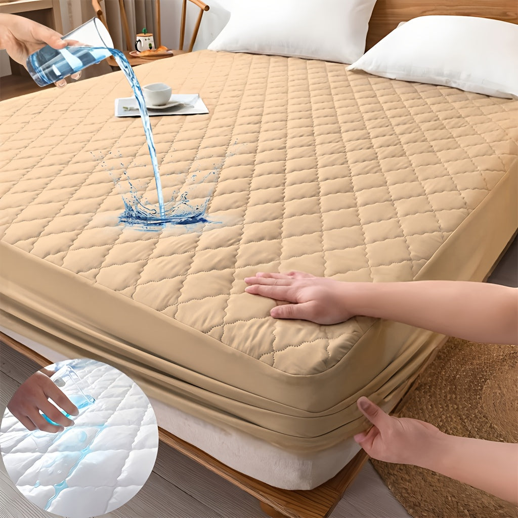 Fitted Sheet Mattress Protector- 100% Polyester, Full Coverage Bedding Cover with Secure Fit, Machine Washable, for Bedroom, Guest Room, with Deep Pocket, Fitted Bed Sheet