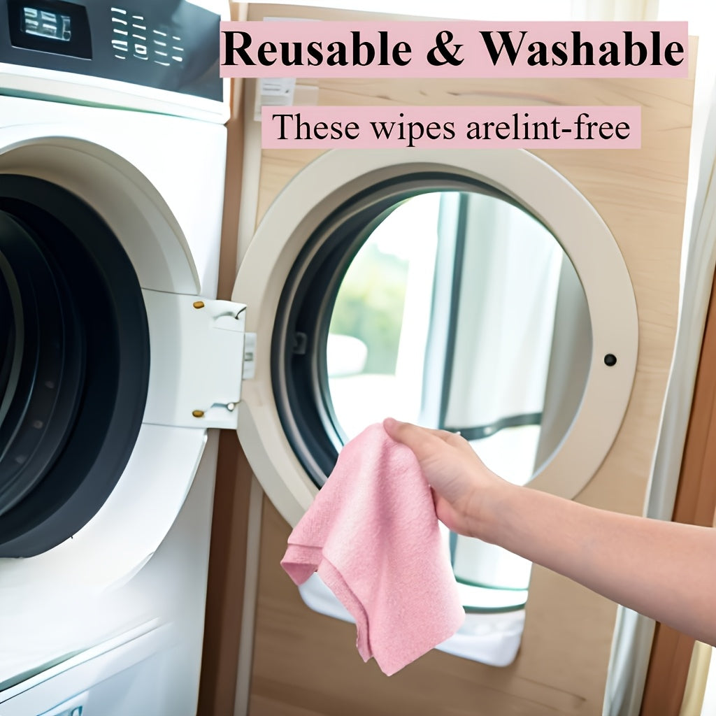 30 Reusable Microfiber Towels, Hand-torn Cleaning Towels, Disposable Napkins, Household Kitchen Towel Rolls, Dish Cloth Replacements, General Purpose Absorbent Kitchen Cloths, Kitchen Supplies, Cleaning Tools, Local Warehouse Shipping.Festival Gift.