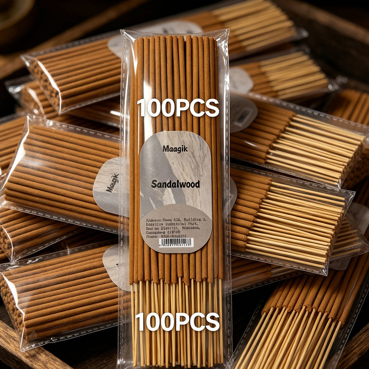 400/200/50/40/10pcs Incense Sticks - Suitable for Home, Office, Yoga, Meditation,, Long-Lasting Fragrance Gift for Christmas and Halloween