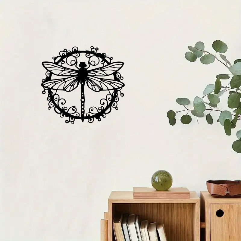 Metal Dragonfly Wall Art – Elegant Hollow Design, Ideal for New House, Wedding, Mother'S Day, Christmas Gift – Durable Metal Material, Suitable for Living Room, Bedroom, Office – Perfect Gift for Mom, Wife, Or Home Enthusiasts